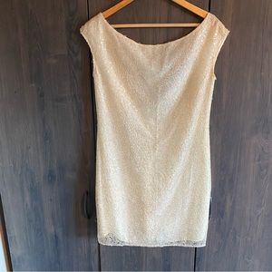 Cynthia Steffe Sequin Lace Sheath Mini Dress Size 6